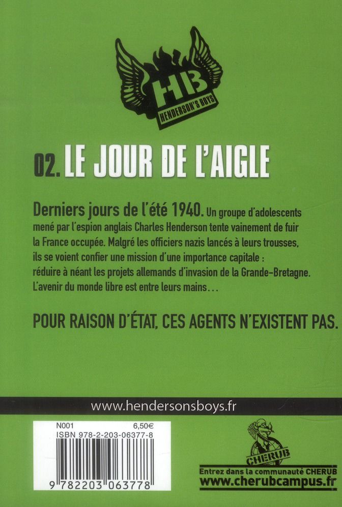 Quatrième de couverture de « Le jour de l'aigle »