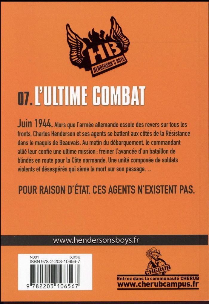 Quatrième de couverture de « L'ultime combat »