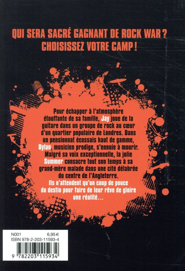 Quatrième de couverture de « La rage au coeur »