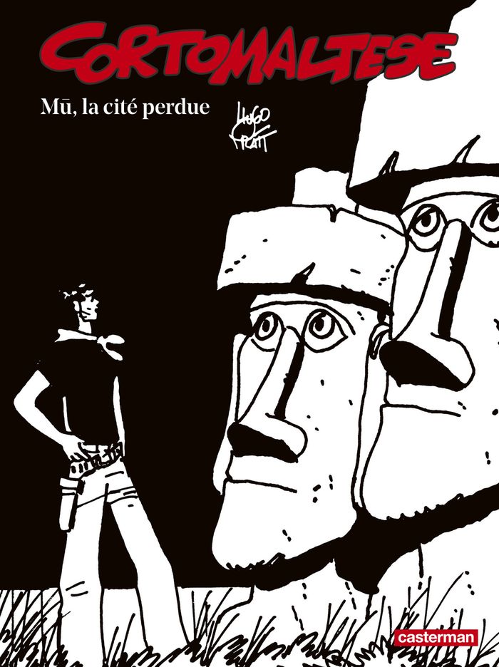 Couverture du livre « CORTO MALTESE - T12 - MU, LA CITE PERDUE - EDITION NOIR ET BLANC » de Hugo Pratt, librairie Les Contes Infusés à Corte