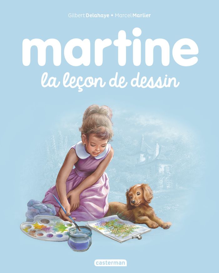 Couverture du livre « MARTINE - T49 - LA LECON DE DESSIN » de Delahaye/marlier, librairie Les Contes Infusés à Corte