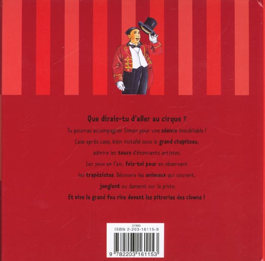 Quatrième de couverture de « Simon au cirque »