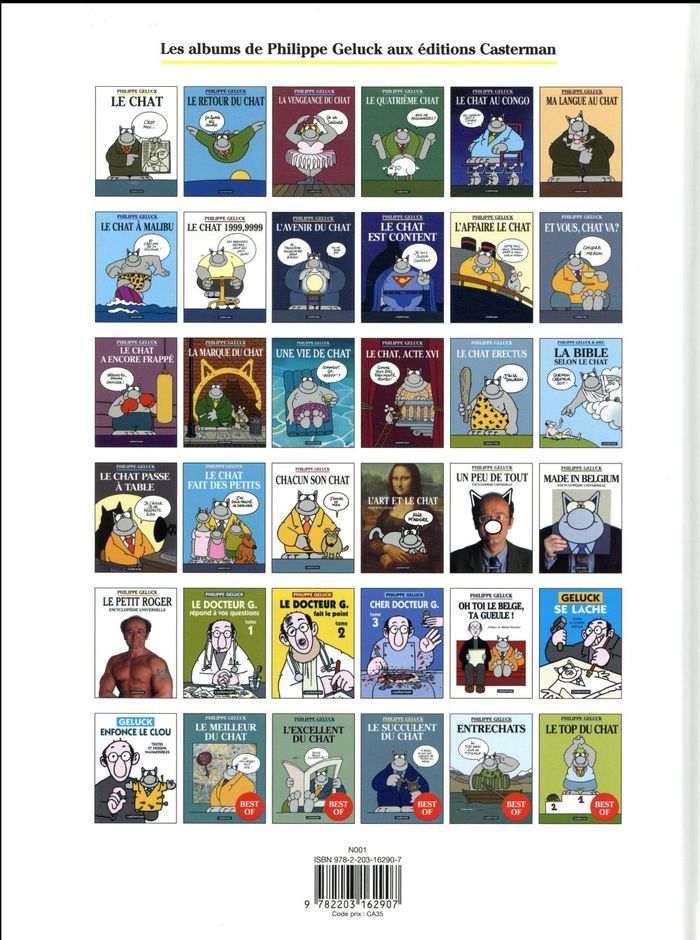 Quatrième de couverture de « LE CHAT - T01 - LE CHAT - ILLUSTRATIONS, COULEUR »
