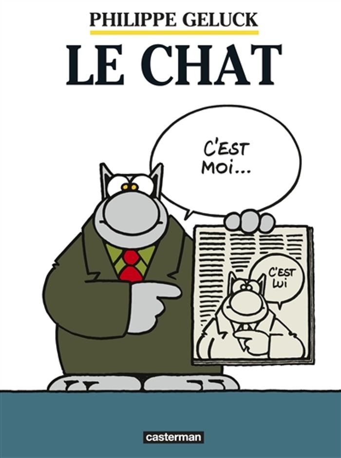 Couverture du livre « LE CHAT - T01 - LE CHAT - ILLUSTRATIONS, COULEUR » de Geluck, librairie Les Contes Infusés à Corte