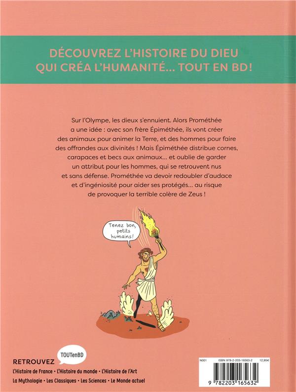 Quatrième de couverture de « Prométhée »