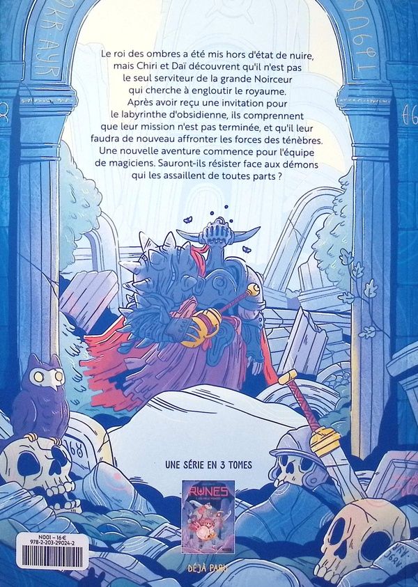 Quatrième de couverture de « Le labyrinthe d'obsidienne »