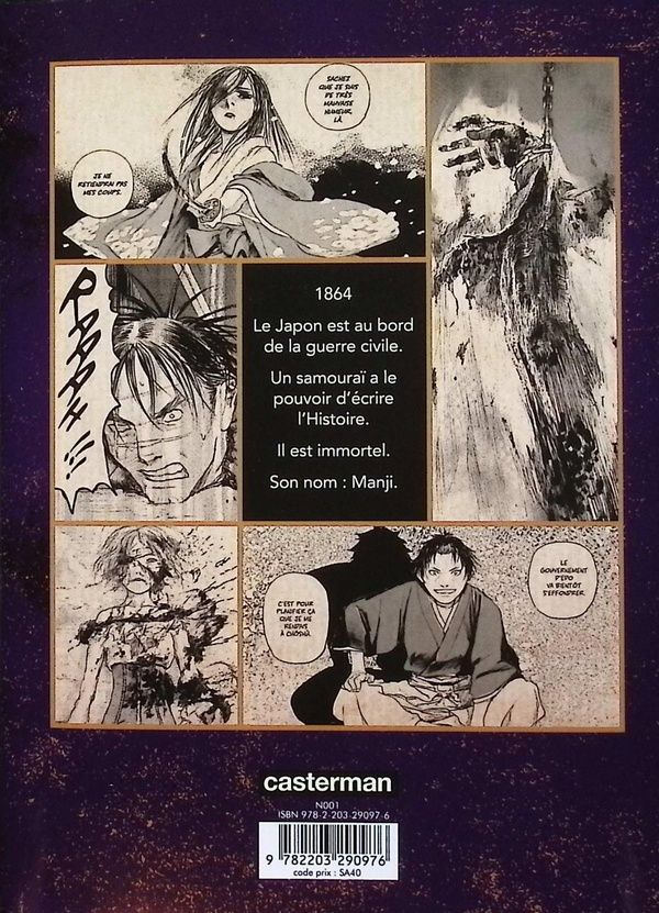 Quatrième de couverture de « L'habitant de l'infini : Bakumatsu »