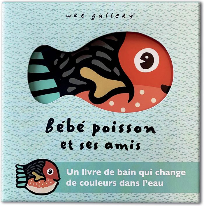 Couverture du livre « MON IMAGIER DU BAIN - BEBE POISSON ET SES AMIS » de Gallery Wee, librairie Les Contes Infusés à Corte