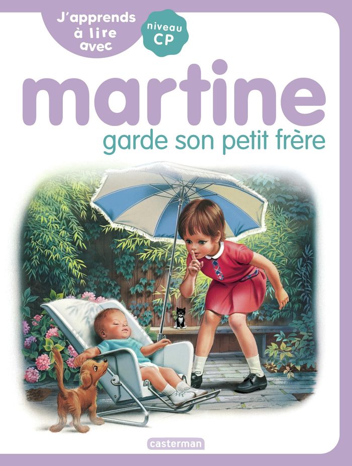 Couverture du livre « Martine garde son petit frère » de Gilbert Delahaye, librairie Les Contes Infusés à Corte