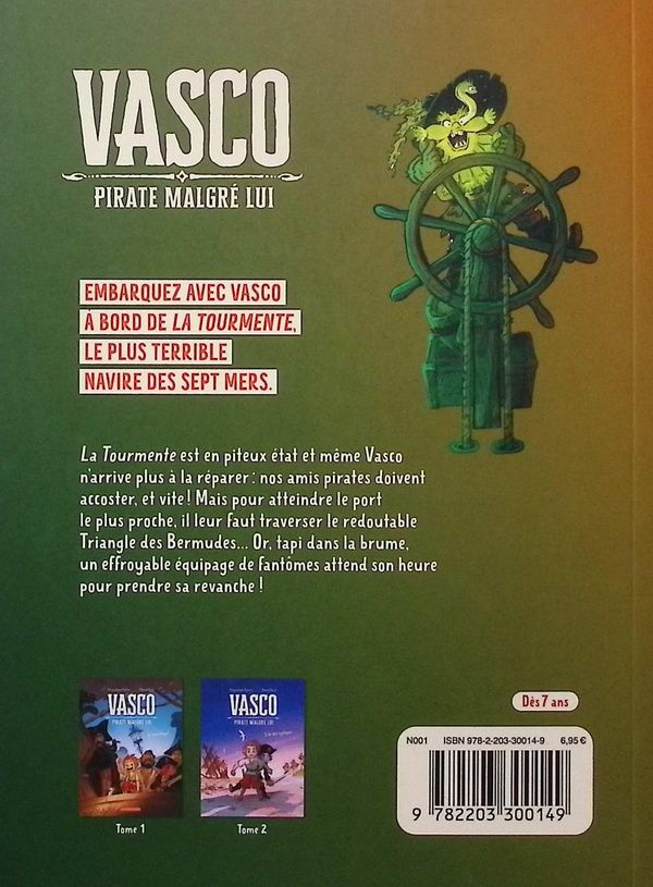 Quatrième de couverture de « Fantômes à la barre ! »