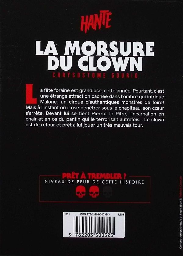 Quatrième de couverture de « La morsure du clown »
