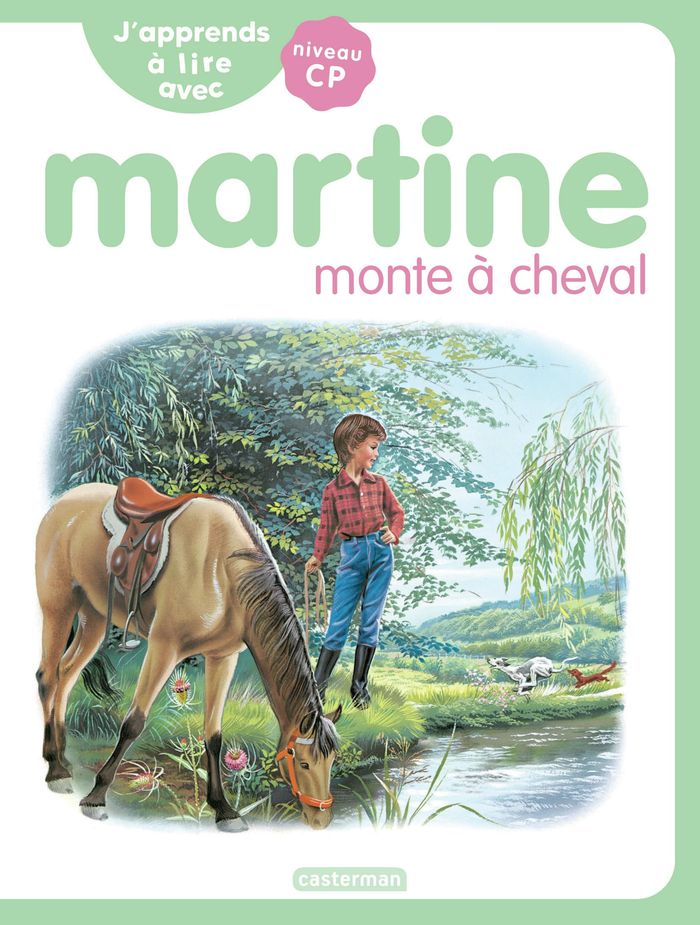 Couverture du livre « J'APPRENDS A LIRE AVEC MARTINE - VOL11 - MARTINE MONTE A CHEVAL », librairie Les Contes Infusés à Corte