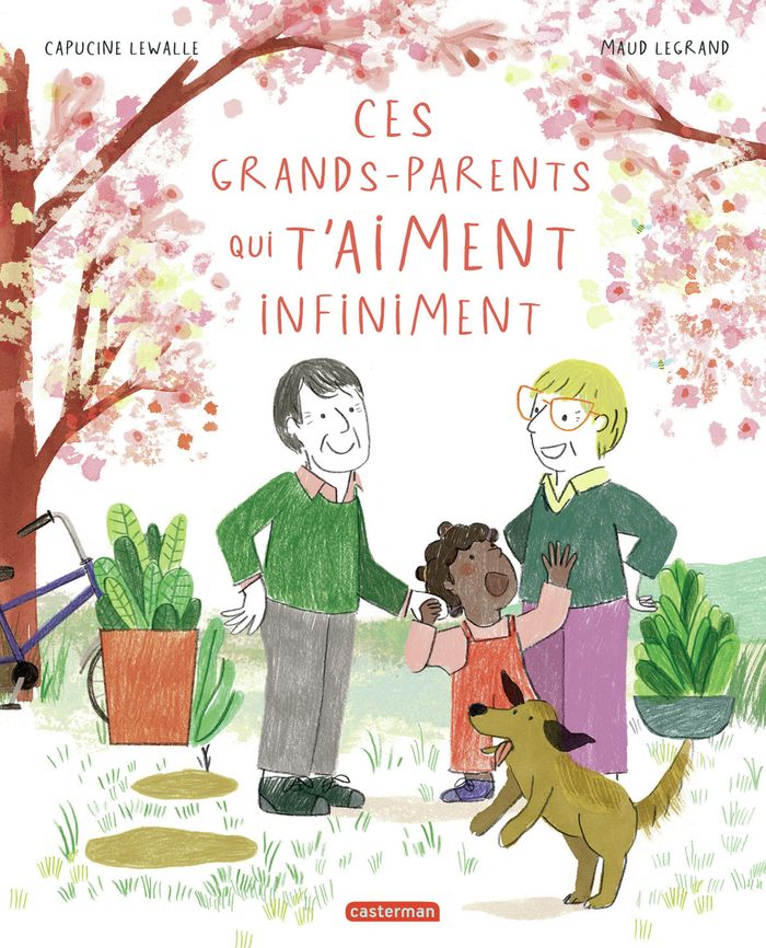 Couverture du livre « Ces grands-parents qui t'aiment infiniment » de Capucine Lewalle, librairie Les Contes Infusés à Corte