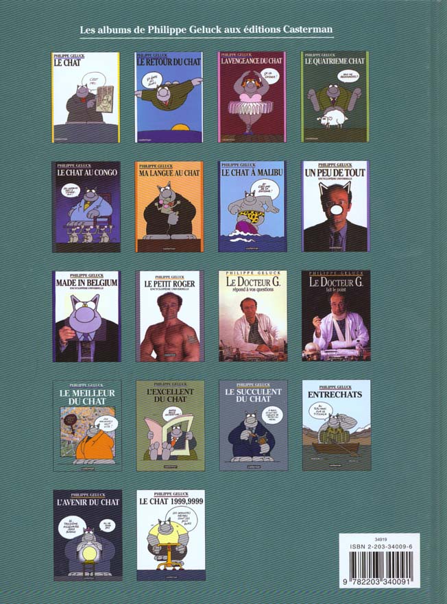 Quatrième de couverture de « LE CHAT - T01 - LE MEILLEUR DU CHAT - BEST OF DU CHAT »