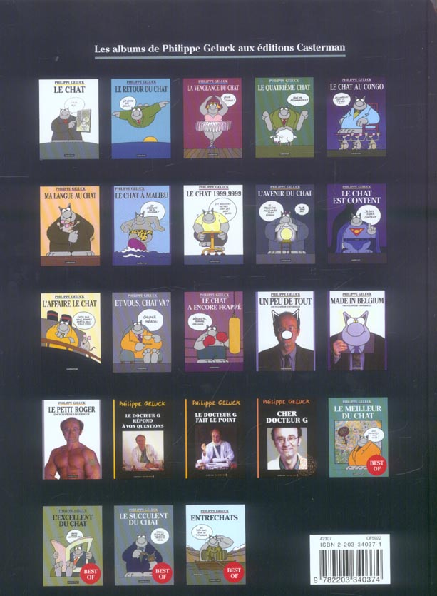 Quatrième de couverture de « LE CHAT - T13 - LE CHAT A ENCORE FRAPPE »