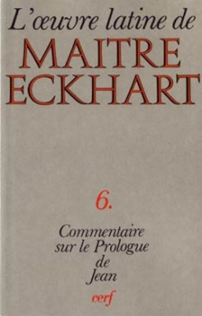 Couverture du livre « LE COMMENTAIRE DE L'EVANGILE SELON JEAN - LE PROLOGUE » de Eckhart Maitre, librairie Les Contes Infusés à Corte