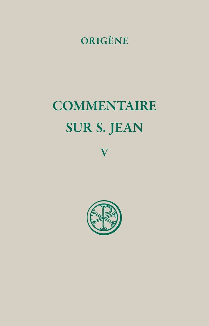 Couverture du livre « SC 385 COMMENTAIRE SUR SAINT JEAN, V » de Origene, librairie Les Contes Infusés à Corte