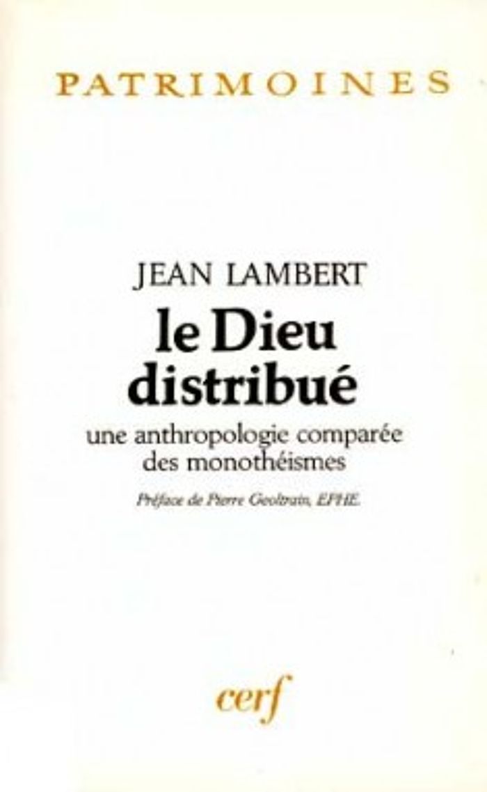 Couverture du livre « LE DIEU DISTRIBUE » de Jean Lambert, librairie Les Contes Infusés à Corte