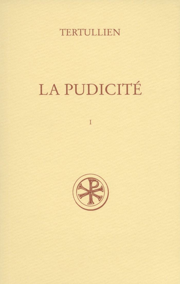 Couverture du livre « SC 394 LA PUDICITE, I » de Tertullien, librairie Les Contes Infusés à Corte