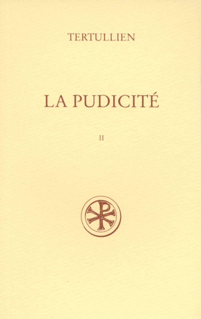 Couverture du livre « SC 395 LA PUDICITE, II » de Tertullien, librairie Les Contes Infusés à Corte