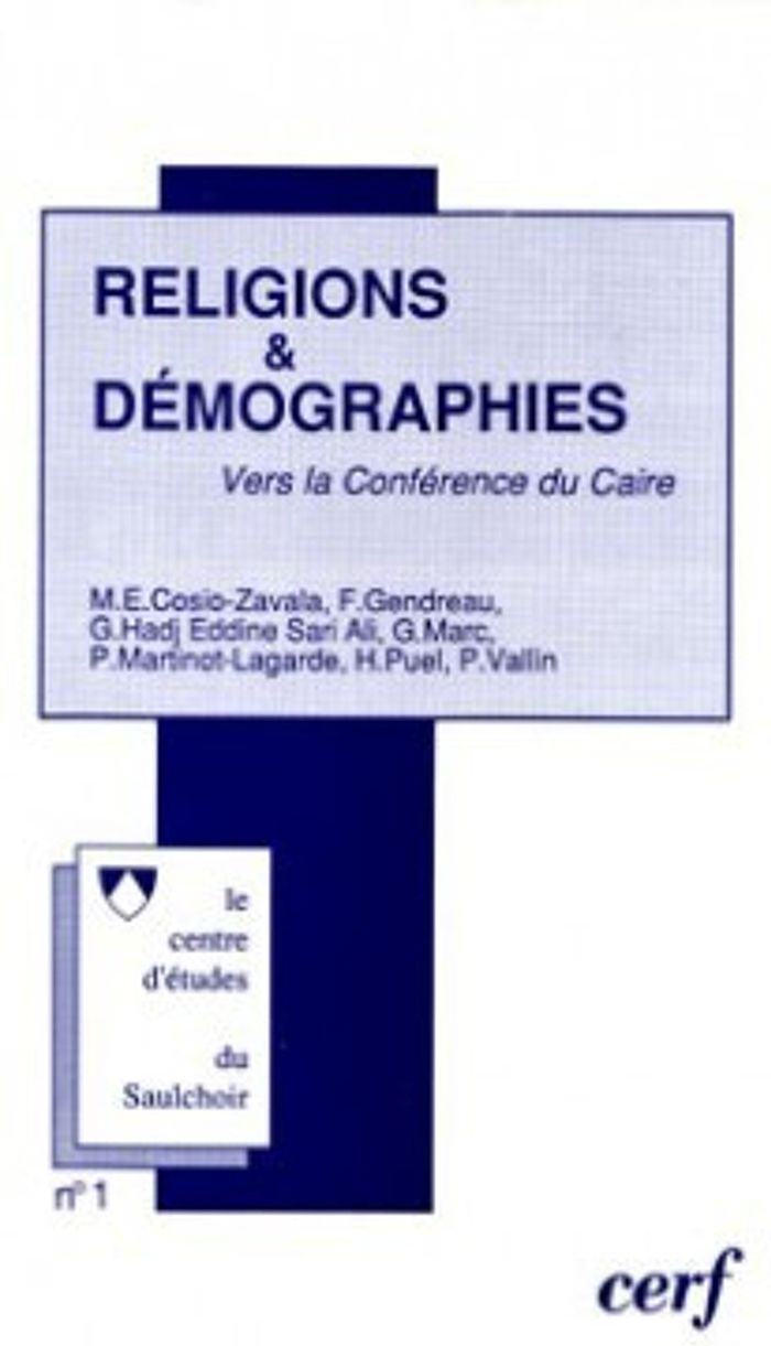 Couverture du livre « RELIGIONS ET DEMOGRAPHIES » de Collectif, librairie Les Contes Infusés à Corte