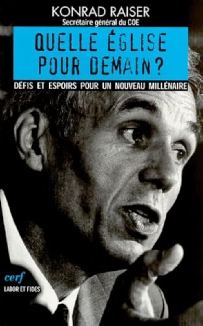 Couverture du livre « QUELLE EGLISE POUR DEMAIN ? » de Konrad Raiser, librairie Les Contes Infusés à Corte