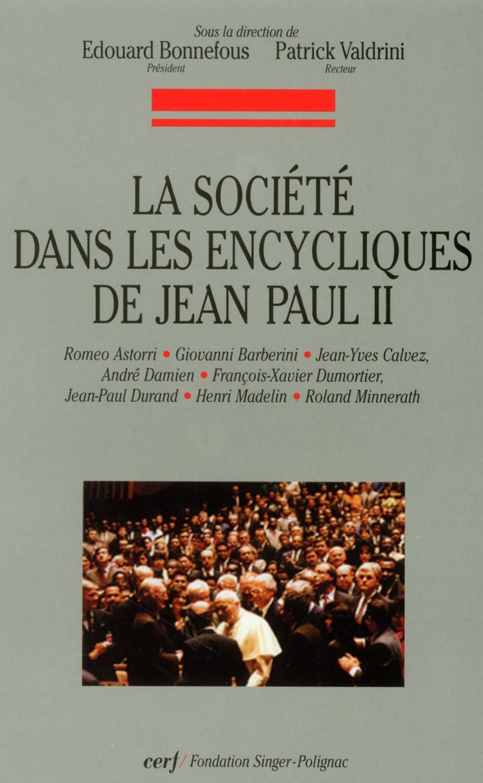 Couverture du livre « LA SOCIETE DANS LES ENCYCLIQUES DE JEAN-PAUL II » de Collectif, librairie Les Contes Infusés à Corte