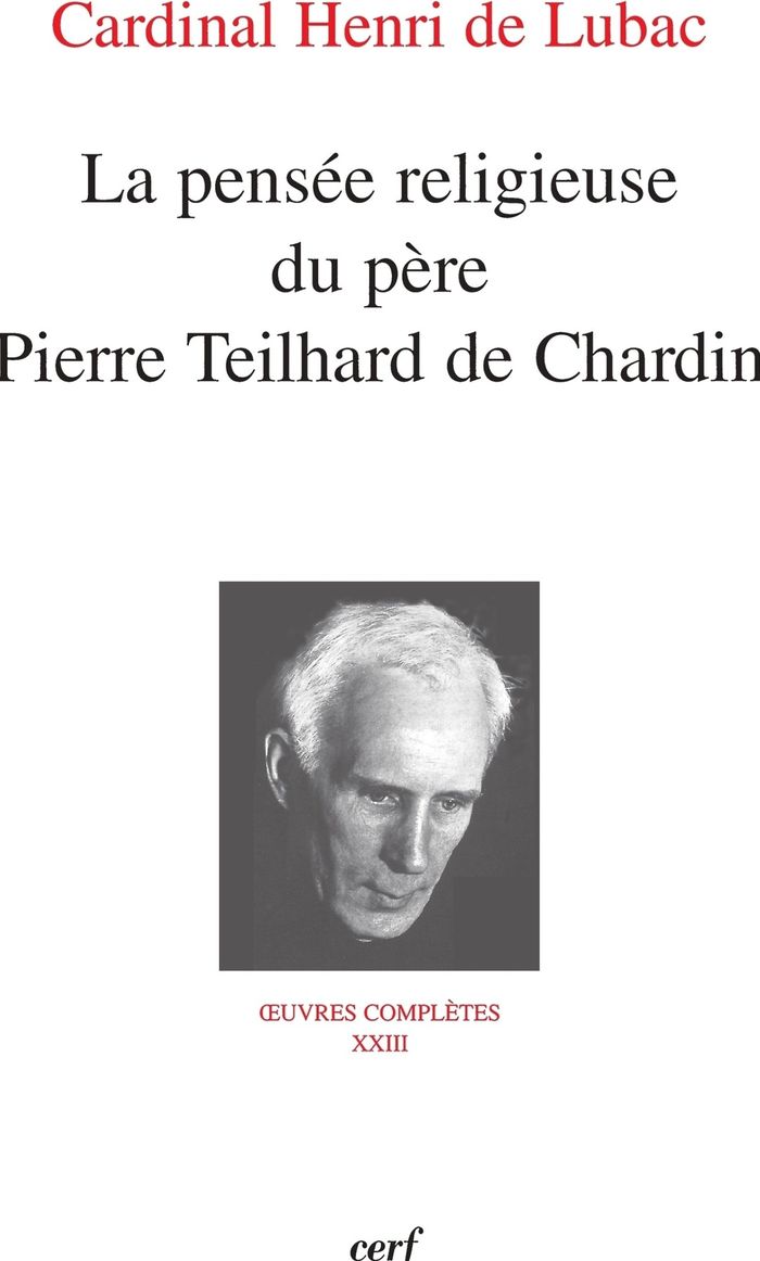 Couverture du livre « LA PENSEE RELIGIEUSE DU PERE PIERRE TEILHARD DE CHARDIN » de Lubac Henri De, librairie Les Contes Infusés à Corte