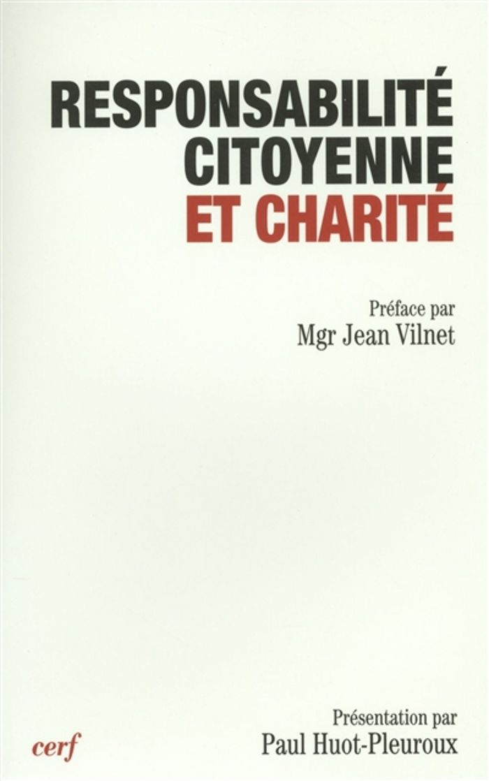 Couverture du livre « RESPONSABILITE CITOYENNE ET CHARITE », librairie Les Contes Infusés à Corte