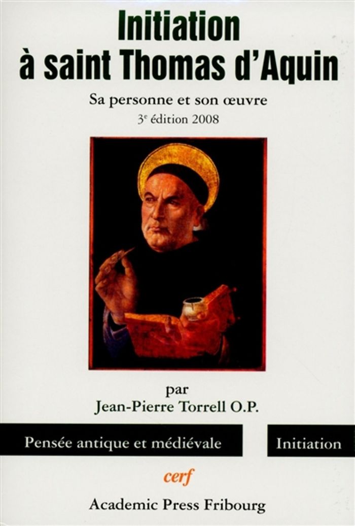 Couverture du livre « INITIATION A SAINT THOMAS D'AQUIN », librairie Les Contes Infusés à Corte
