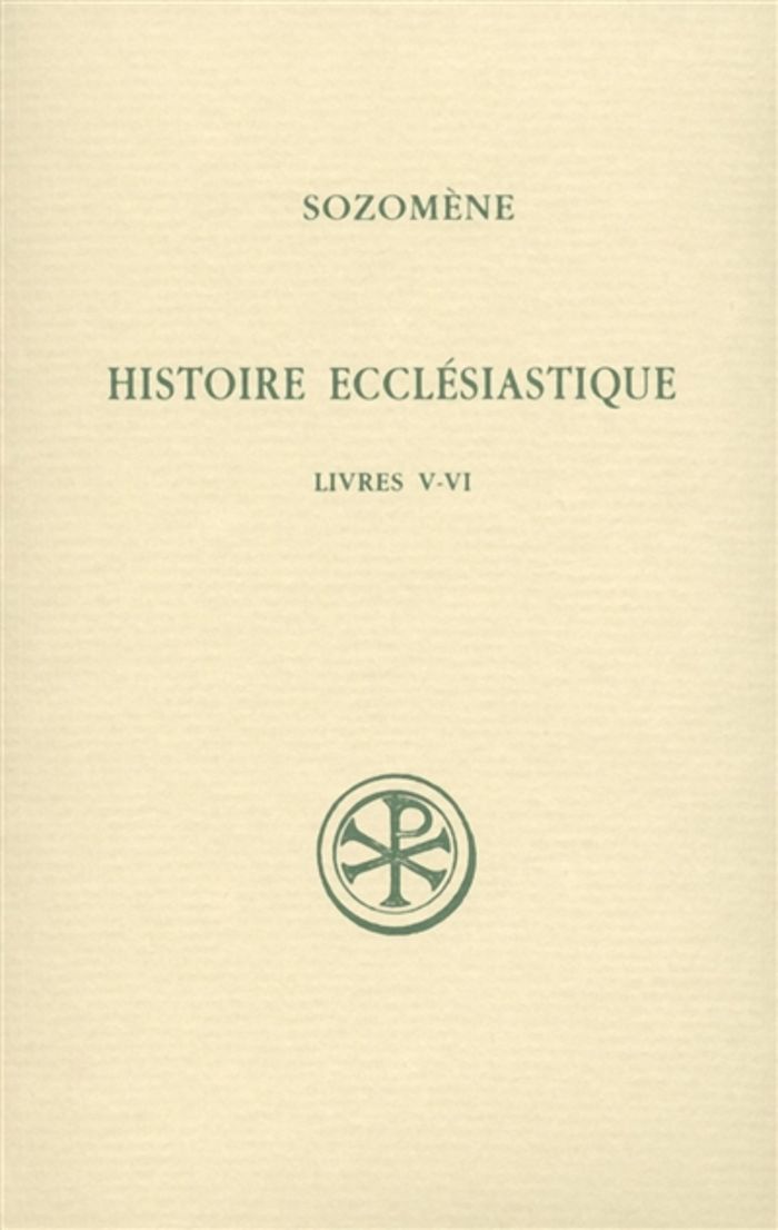 Couverture du livre « SC 495 HISTOIRE ECCLESIASTIQUE, LIVRES V-VI » de Sozomene, librairie Les Contes Infusés à Corte