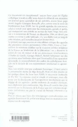 Quatrième de couverture de « JOURNAL DE FRANCE I 1945-1948 »