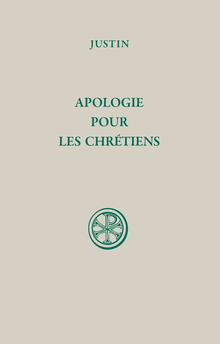 Couverture du livre « SC 507, APOLOGIE POUR LES CHRETIENS » de Justin, librairie Les Contes Infusés à Corte