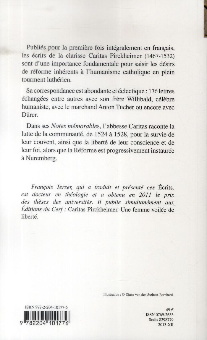 Quatrième de couverture de « ECRITS »