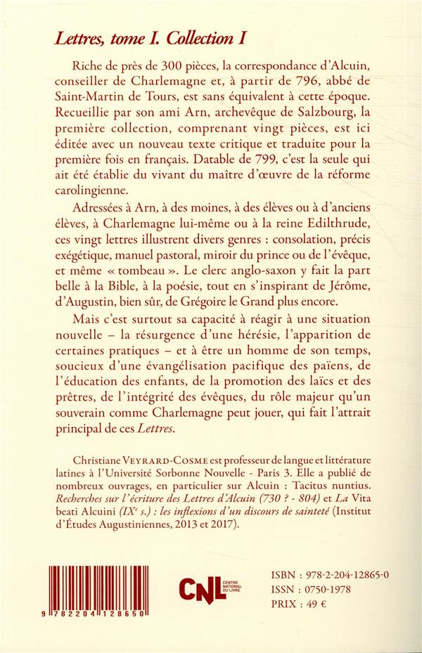 Quatrième de couverture de « SC 597 LETTRES - TOME 1 »