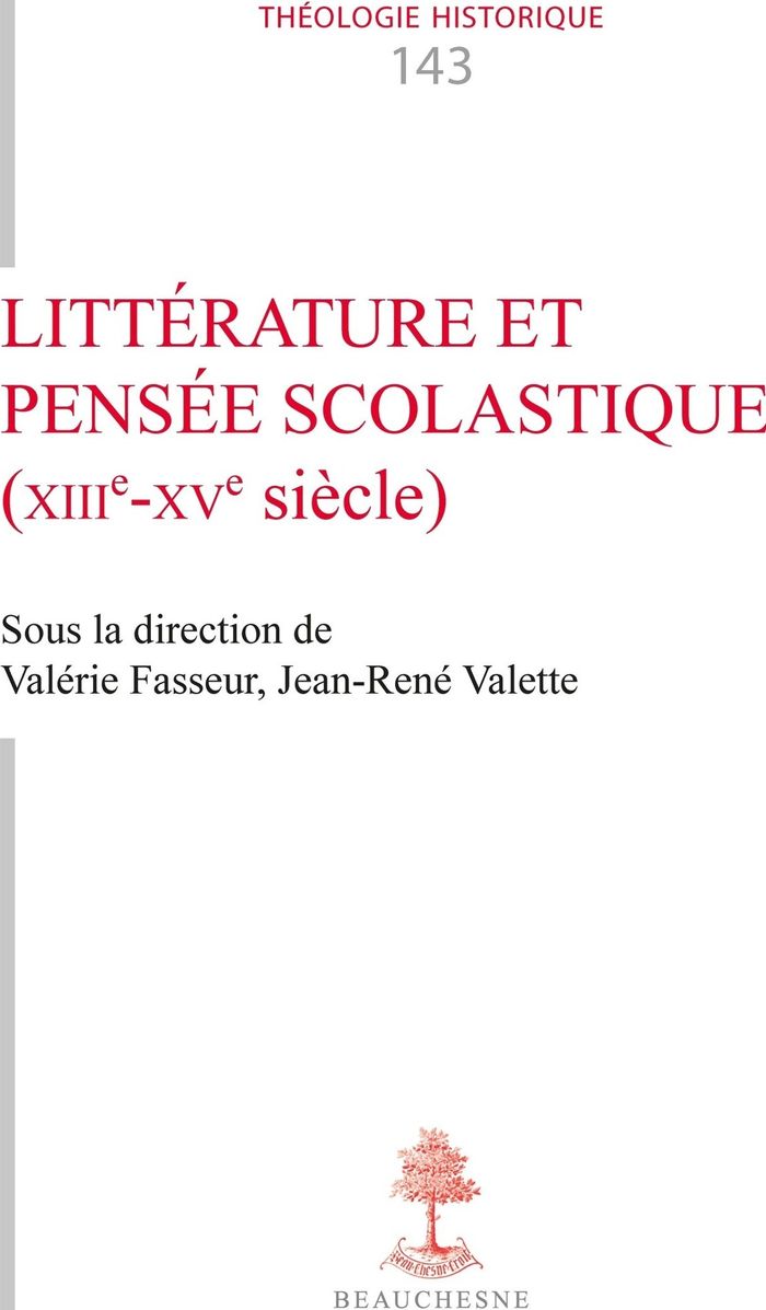 Couverture du livre « Littérature et pensée scolastique en France (XIII° - XV° siècle) » de Valérie Fasseur, librairie Les Contes Infusés à Corte