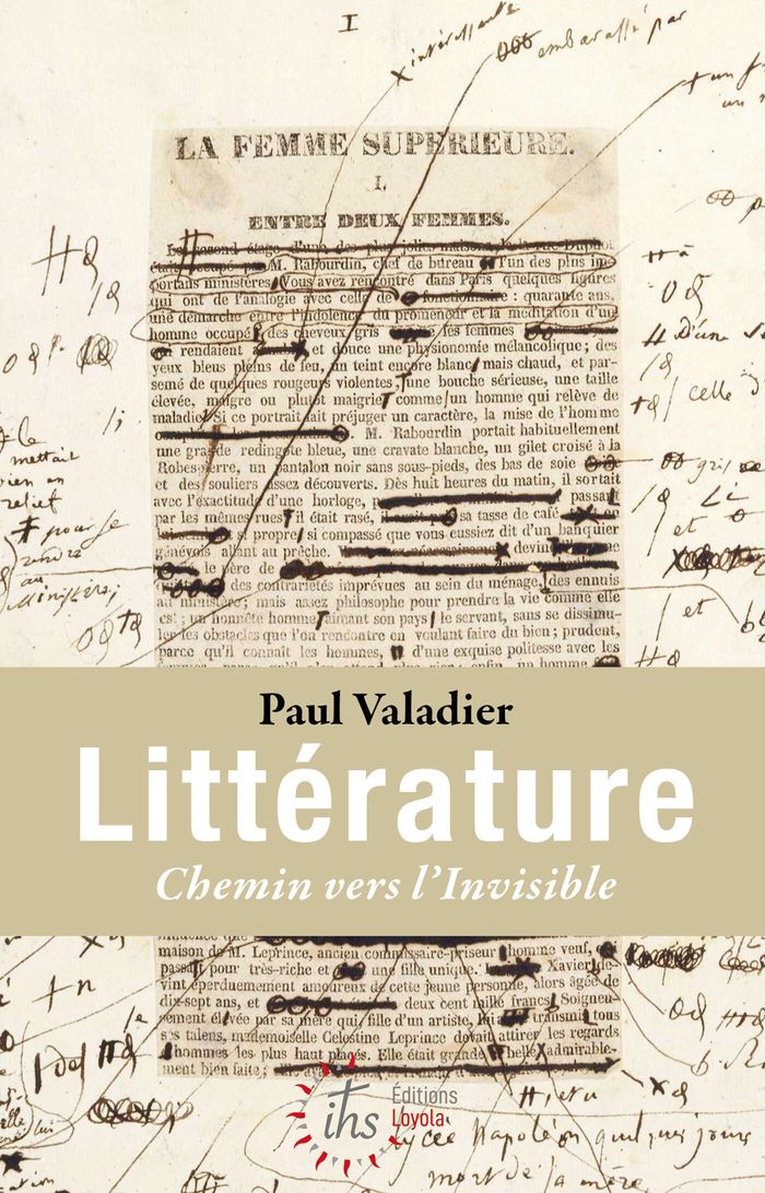 Couverture du livre « Littérature, chemin vers l'invisible », librairie Les Contes Infusés à Corte