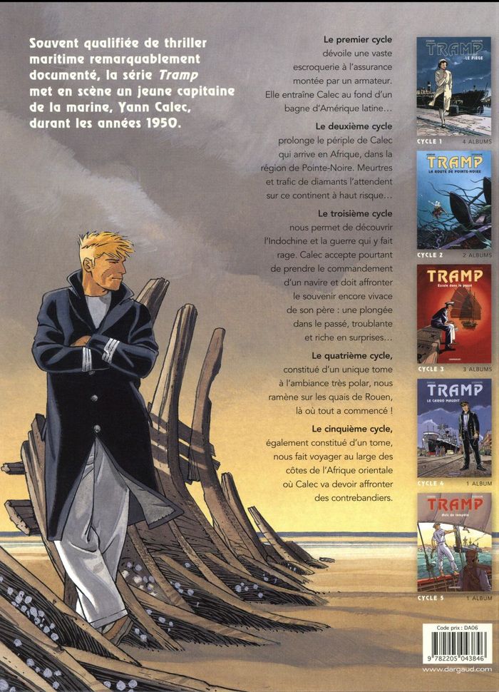 Quatrième de couverture de « TRAMP - TOME 3 - LE BATEAU ASSASSINE »