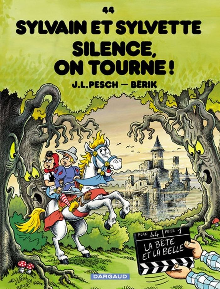 Couverture du livre « SYLVAIN ET SYLVETTE - TOME 44 - SILENCE, ON TOURNE ! » de Berik/pesch, librairie Les Contes Infusés à Corte