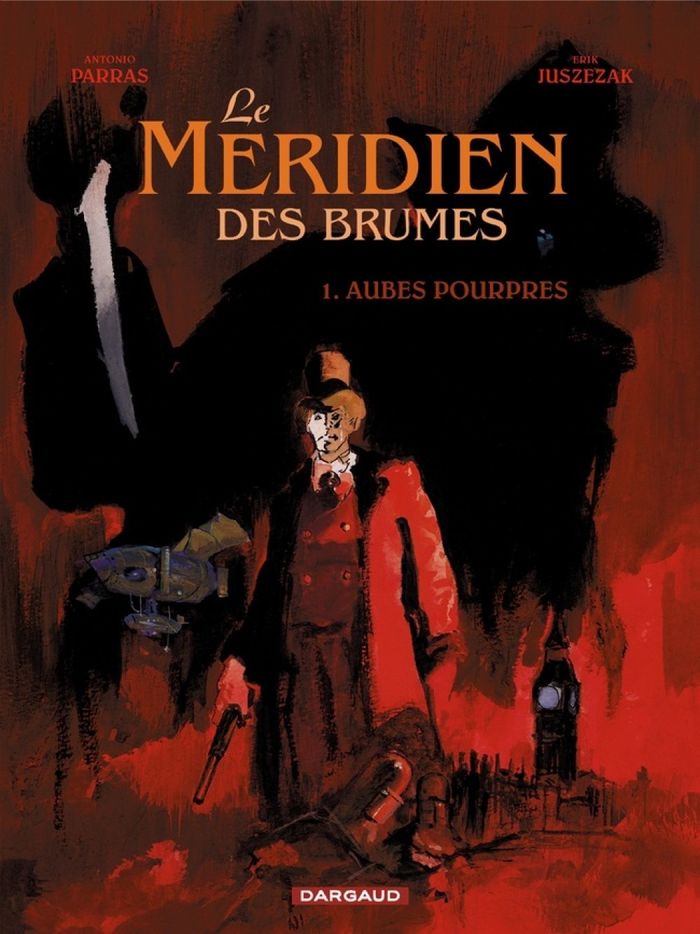 Couverture du livre « LE MERIDIEN DES BRUMES - TOME 1 - AUBES POURPRES » de Juszezak/parras, librairie Les Contes Infusés à Corte