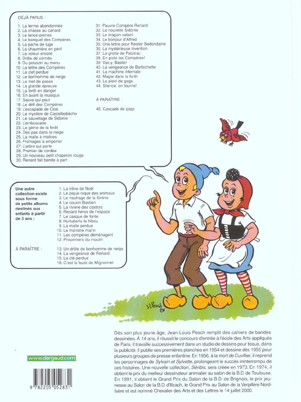 Quatrième de couverture de « SYLVAIN ET SYLVETTE - TOME 15 - LA FORET EN DANGER »