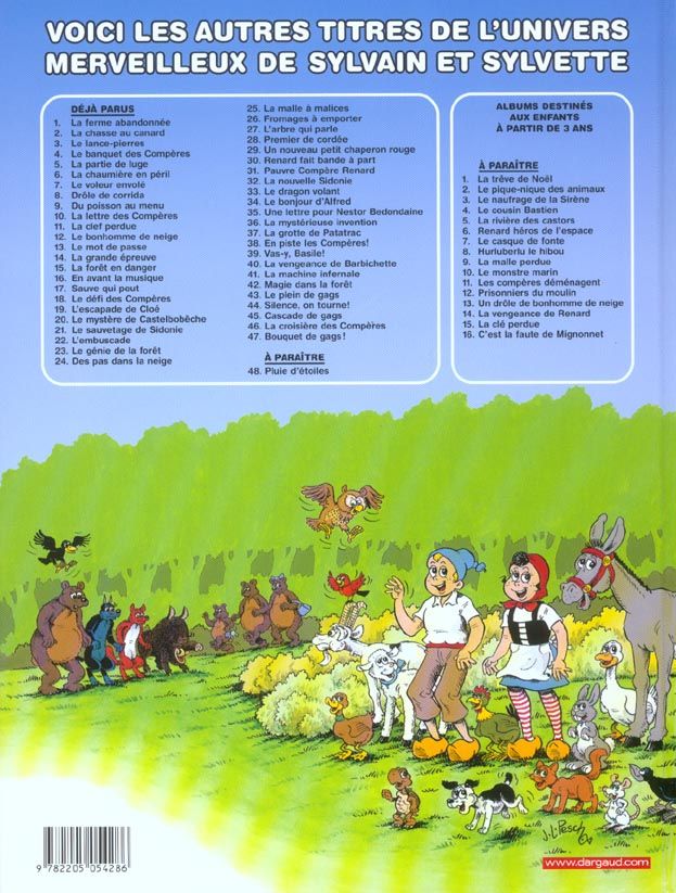 Quatrième de couverture de « SYLVAIN ET SYLVETTE - TOME 47 - BOUQUET DE GAGS ! »