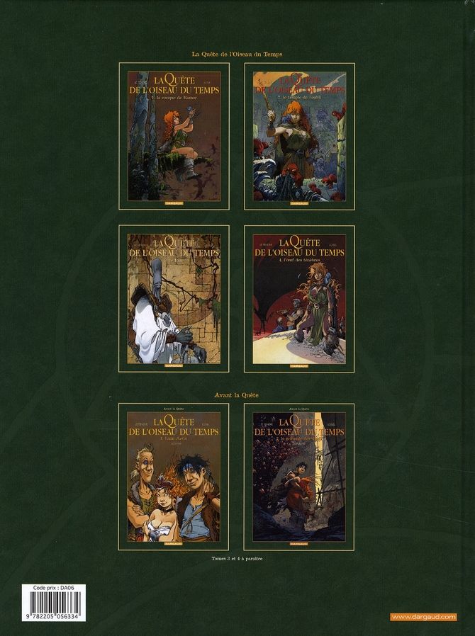 Quatrième de couverture de « LA QUETE DE L'OISEAU DU TEMPS - AVANT LA QUETE - T02 - LA QUETE DE L'OISEAU DU TEMPS - AVANT LA QUET »