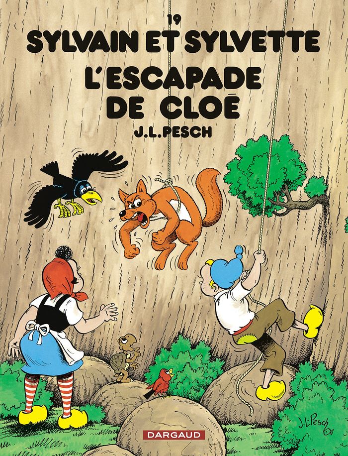 Couverture du livre « SYLVAIN ET SYLVETTE - TOME 19 - L'ESCAPADE DE CLOE » de Pesch, librairie Les Contes Infusés à Corte
