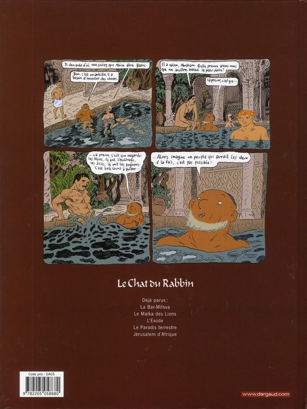 Quatrième de couverture de « LE CHAT DU RABBIN - TOME 5 - JERUSALEM D'AFRIQUE »