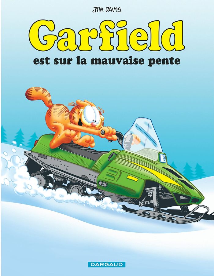 Couverture du livre « GARFIELD - TOME 25 - GARFIELD EST SUR LA MAUVAISE PENTE » de Davis, librairie Les Contes Infusés à Corte
