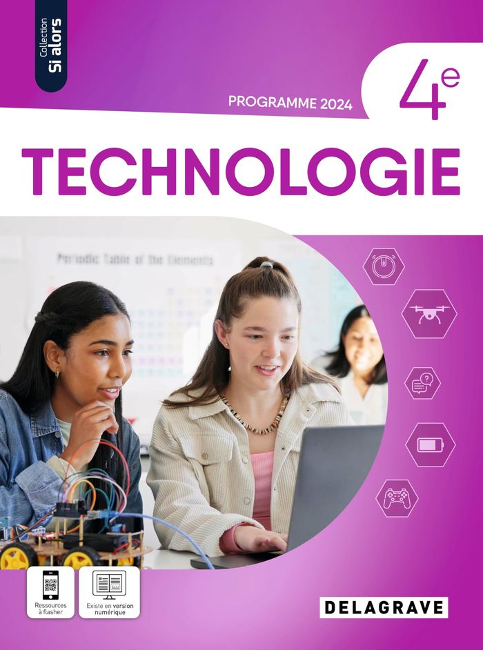Couverture du livre « Technologie 4e : nouveau programme » de Grégory Anguenot, librairie Les Contes Infusés à Corte