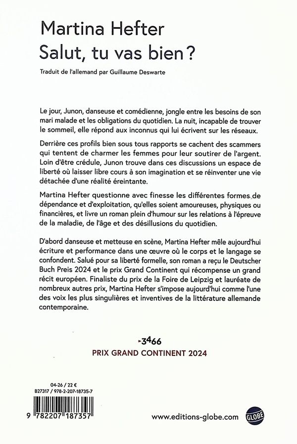 Quatrième de couverture de « Salut, tu vas bien ? »