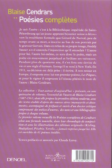 Quatrième de couverture de « TOUT AUTOUR D'AUJOURD'HUI - I - POESIES COMPLETES »