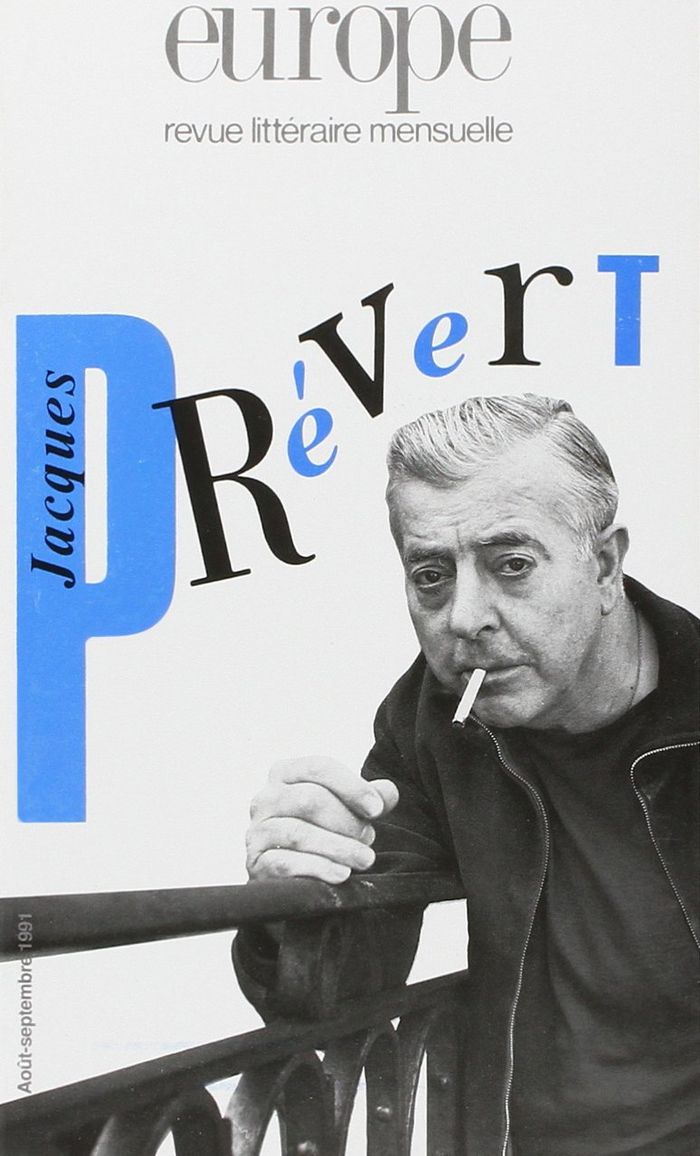 Couverture du livre « EUROPE JACQUES PREVERT » de Anonyme, librairie Les Contes Infusés à Corte